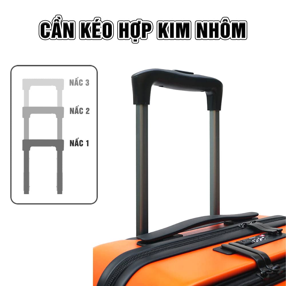 Can keo 1 Vali kéo du lịch TRIP LUX99 size 20inch 